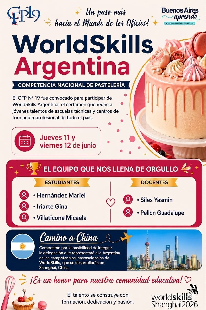 Participantes de WorldSkills Argentina 2026