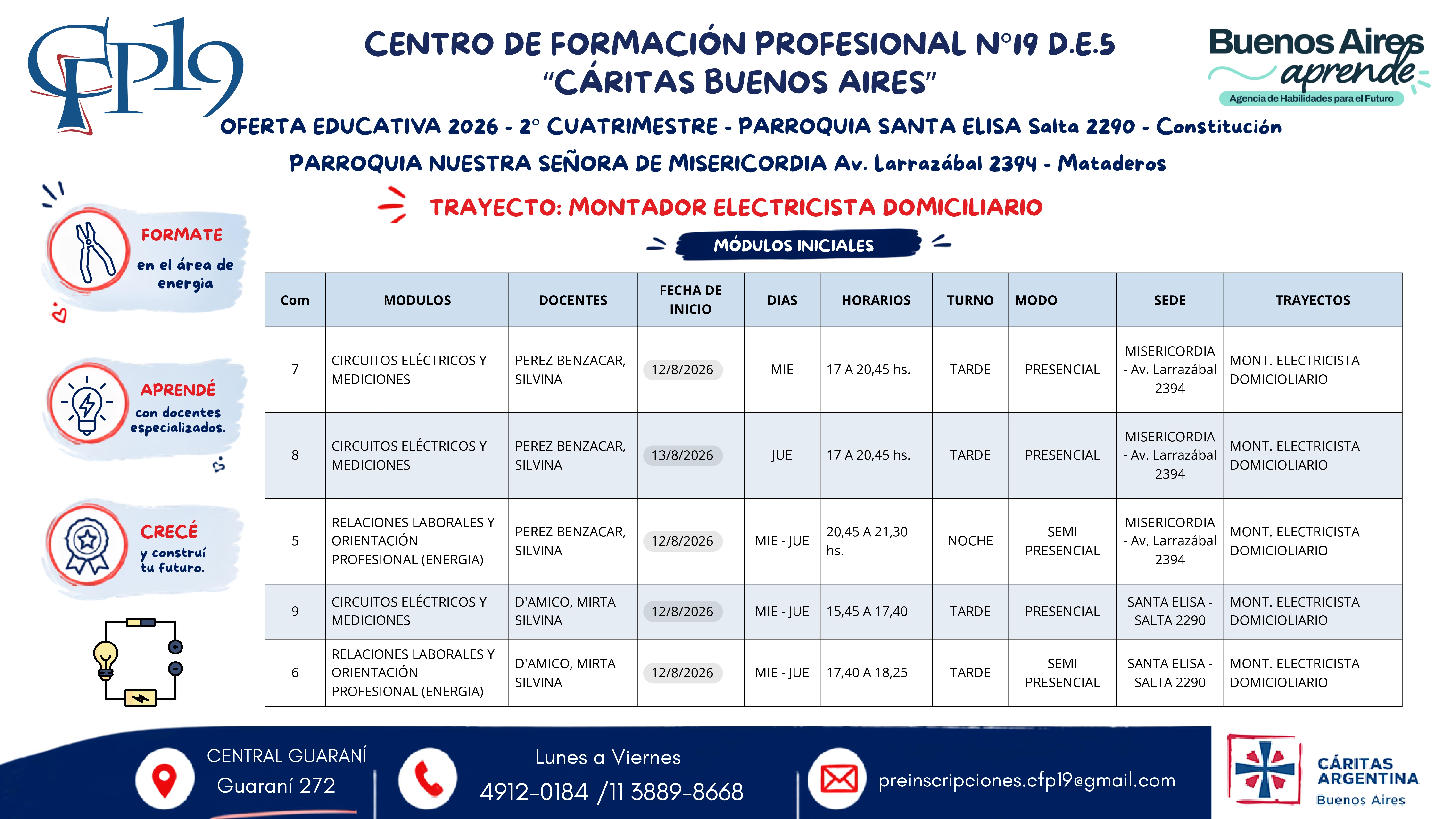 Cartilla de inscripción Misericordia